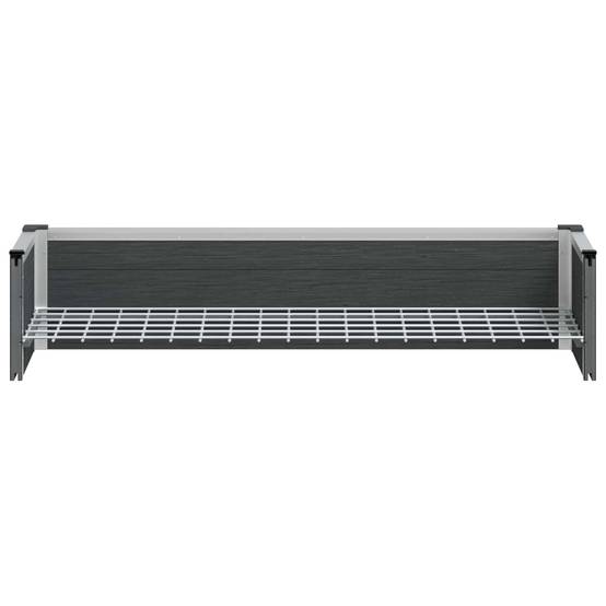 ComfortXL - Bac de Jardin Surélevé WPC Gris pour Extérieur Grille Amovible 100x30cm - ComfortXL Outdoor Living - Image 9