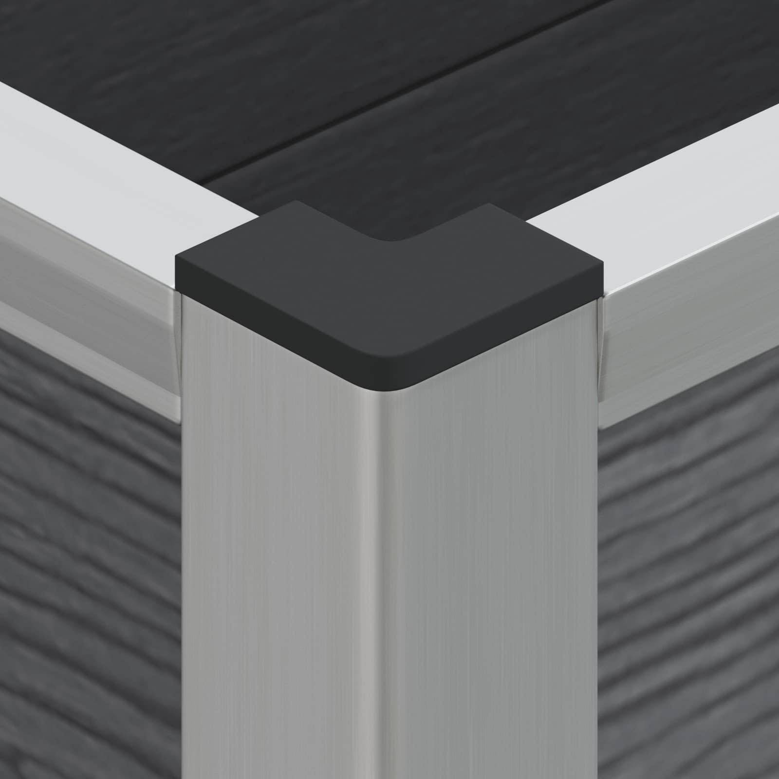 ComfortXL - Bac de Jardin Surélevé WPC Gris pour Extérieur Grille Amovible 100x30cm - ComfortXL Outdoor Living - Image 6