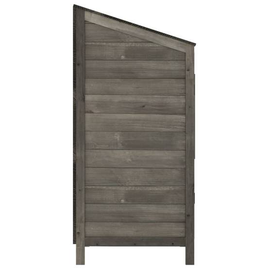 Vidaxl - Remise de jardin Anthracite 55x52x112 cm Bois de sapin solide vidaXL 152180 - Image 6