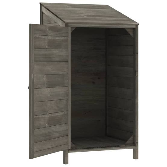Vidaxl - Remise de jardin Anthracite 55x52x112 cm Bois de sapin solide vidaXL 152180 - Image 8