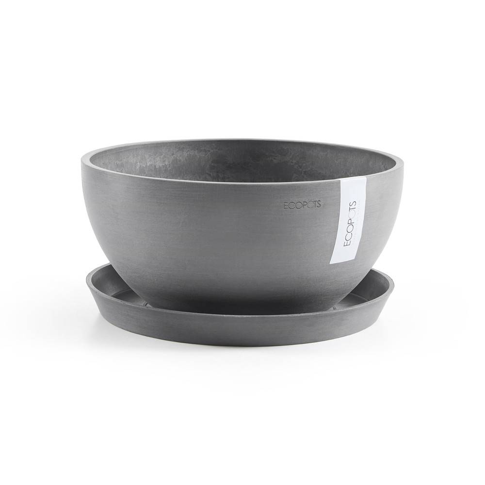 Ecopots - Pot Rond Brussels 35 Gris - Ø 35 x H. 16,5 cm - 11,5 L ECOPOTS - Image 5