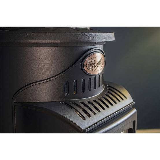 Universal - Poêle à gaz Fonte véritable 3,4KW noir Effet feu Provence UNIVERSAL - Image 5