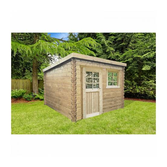 Abri de Jardin SOLID NEVERS 2380x2380 en Épicéa - Modèle Moderne - Image 1