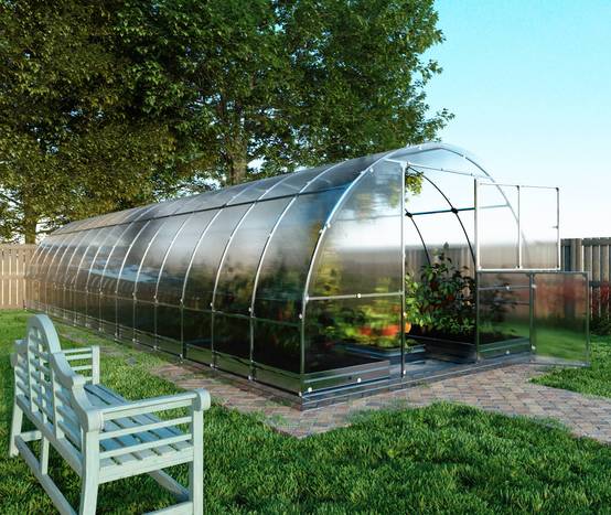 KLASIKA GREENHOUSES - Ensemble Serre KLASIKA TUBE PREMIUM 12 m² (3x4 m), 6 mm - avec 8 accessoires inclus - Image 1