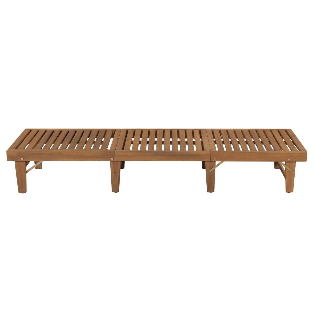 Bain de Soleil Pliable Acacia Huilé Coussin Noir Élégant – ComfortXL Outdoor Living - Image 8