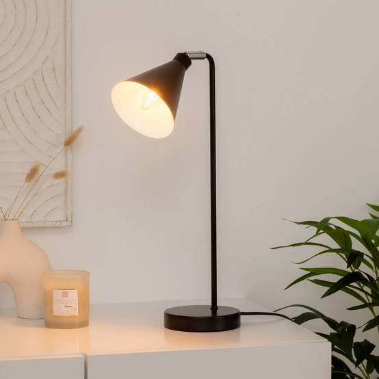 Lampe à Poser Design "Linn" 45cm Noir - Image 4
