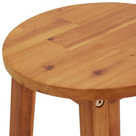 Tabourets de bar bois d'acacia massif naturel 34 x 34 x 76 cm (lot de 8) - PANGIVO - Image 8