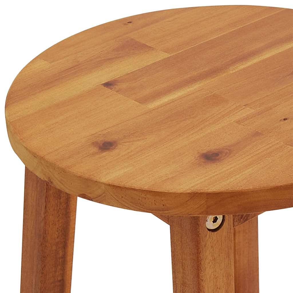 Tabourets de bar bois d'acacia massif naturel 34 x 34 x 76 cm (lot de 8) - PANGIVO - Image 8