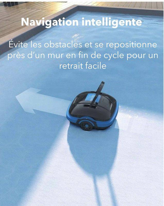 Robot Piscine Sans Fil Wybot Osprey 200 - Nettoyage Automatique, Filtration fine, Batterie, Compatible Tous Revêtements - Image 3