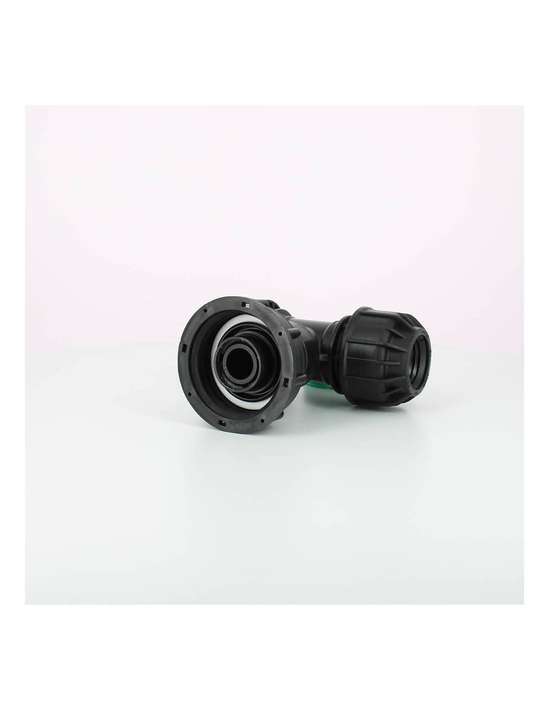 Raccord cuve eau S60X6 - Té compression Diamètre 32 mm - Image 5