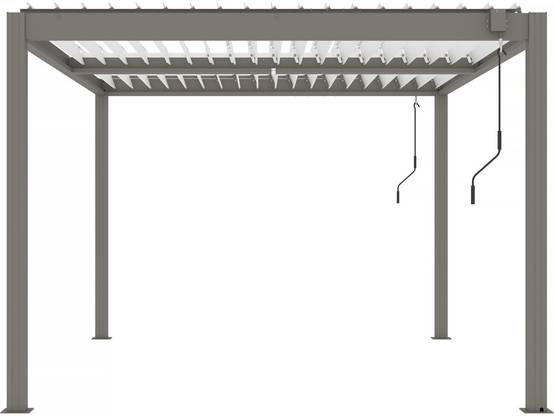 Pergola Bioclimatique "windsor" - 3 X 4 M - Taupe -habitat Et Jardin - Image 1