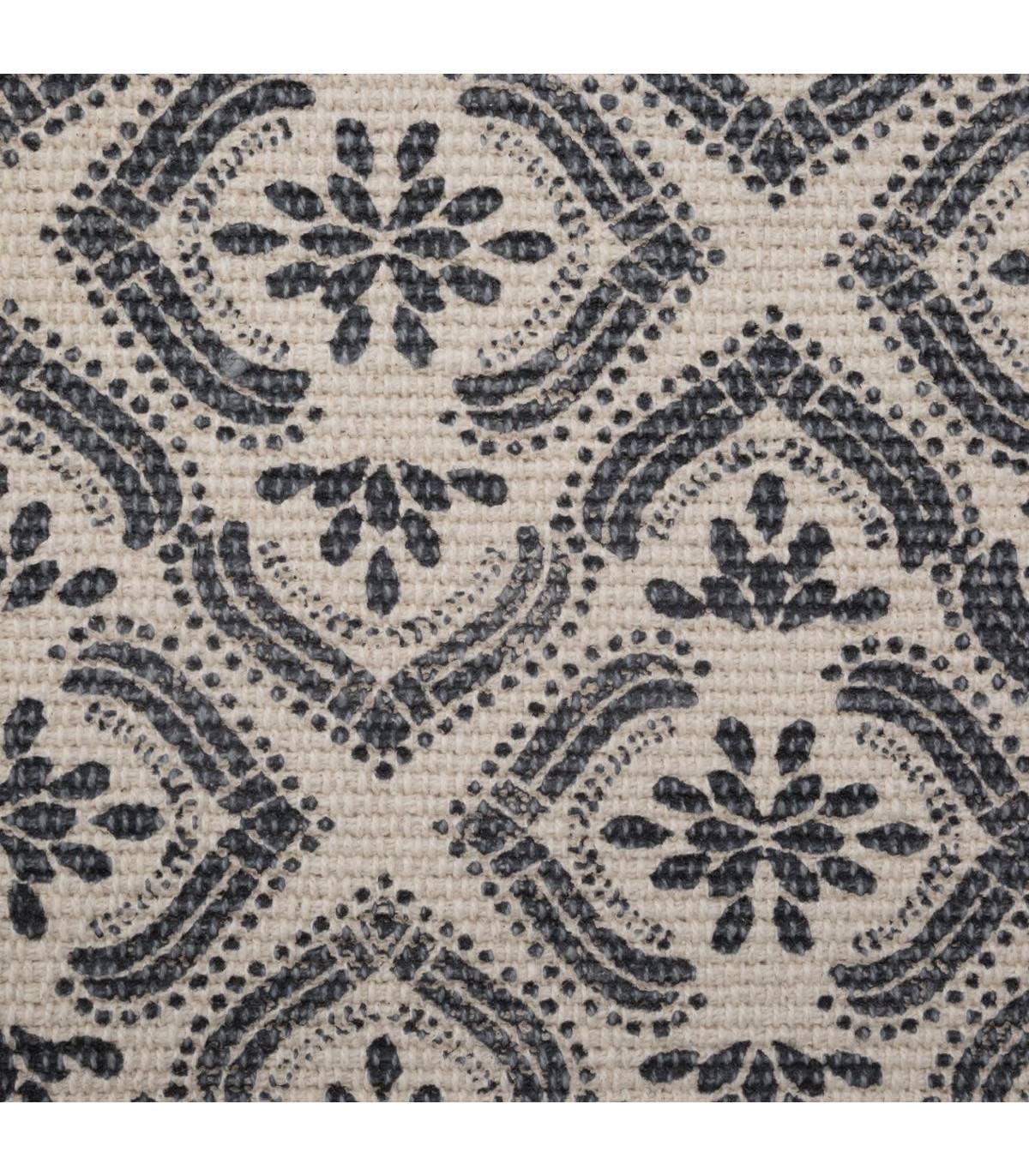 Tapis décoratif en Coton imprimé Gris Foncé 60 x 90 cm - Image 3
