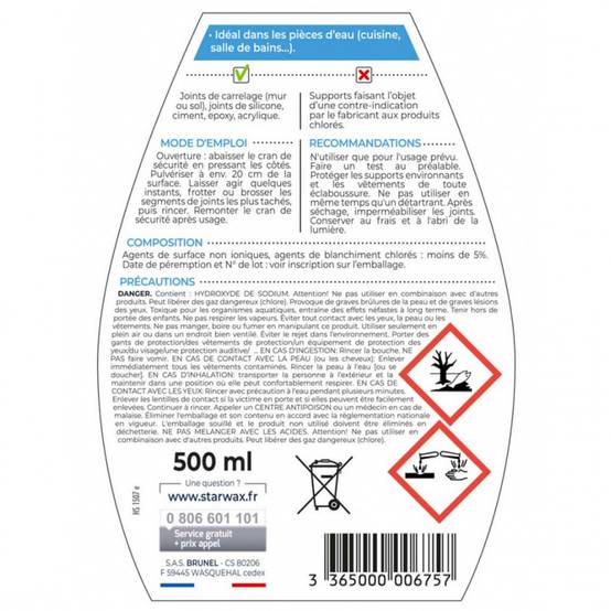 Starwax - DECRAS JOINT CIMENT ET SILICON500ML - Image 2