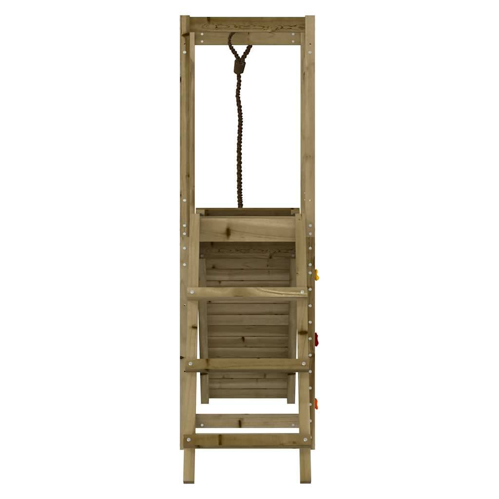 Aire de jeux d'extérieur - Jeu Plein air enfant bois de pin imprégné-JU1614 - Image 5