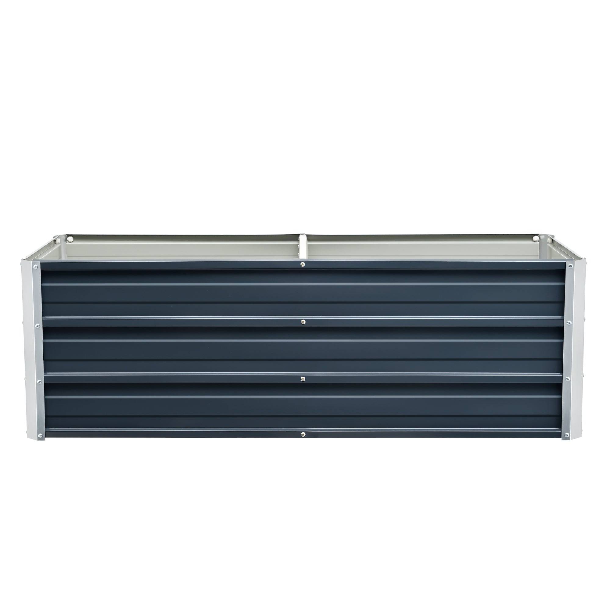 Helloshop26 - Jardinière à barre de séparation 125 x 47 x 40 cm anthracite - Image 3