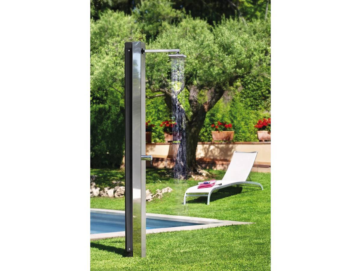Douche Solaire Piscine "niagara" - 30 L - H.215.7 Cm - Acier -habitat Et Jardin