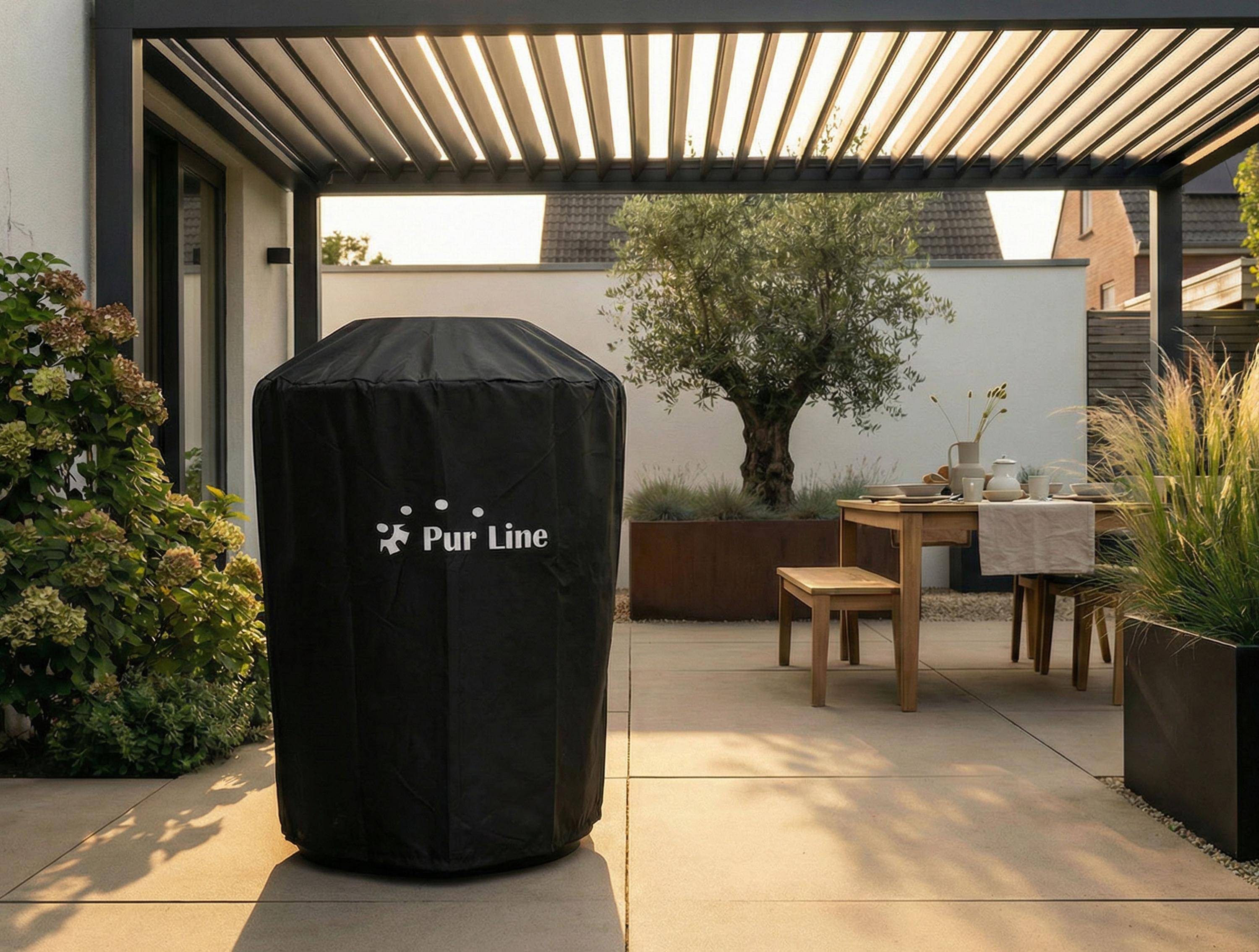 Purline - Barbecue Braséro charbon acier corten noir avec housse EFP55RB – Purline - Image 7