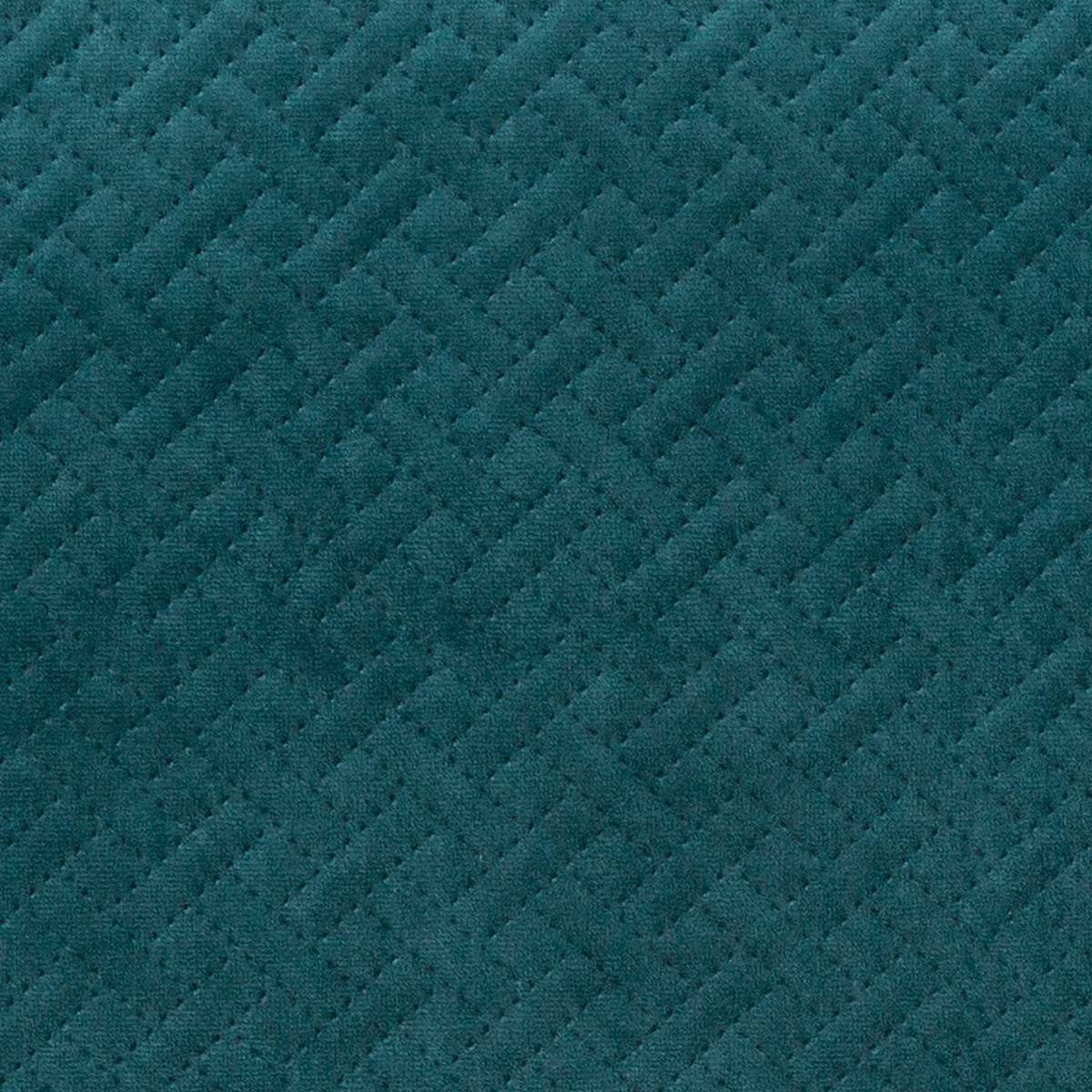 Atmosphera - Coussin "Dolce" velours bleu canard 38x58cm - Atmosphera Créateur d'intérieur - Image 4