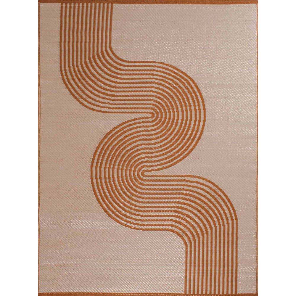 Jardindeco - Tapis extérieur en polypropylène Spargi 1743 terra 120 x 160 cm - Image 3