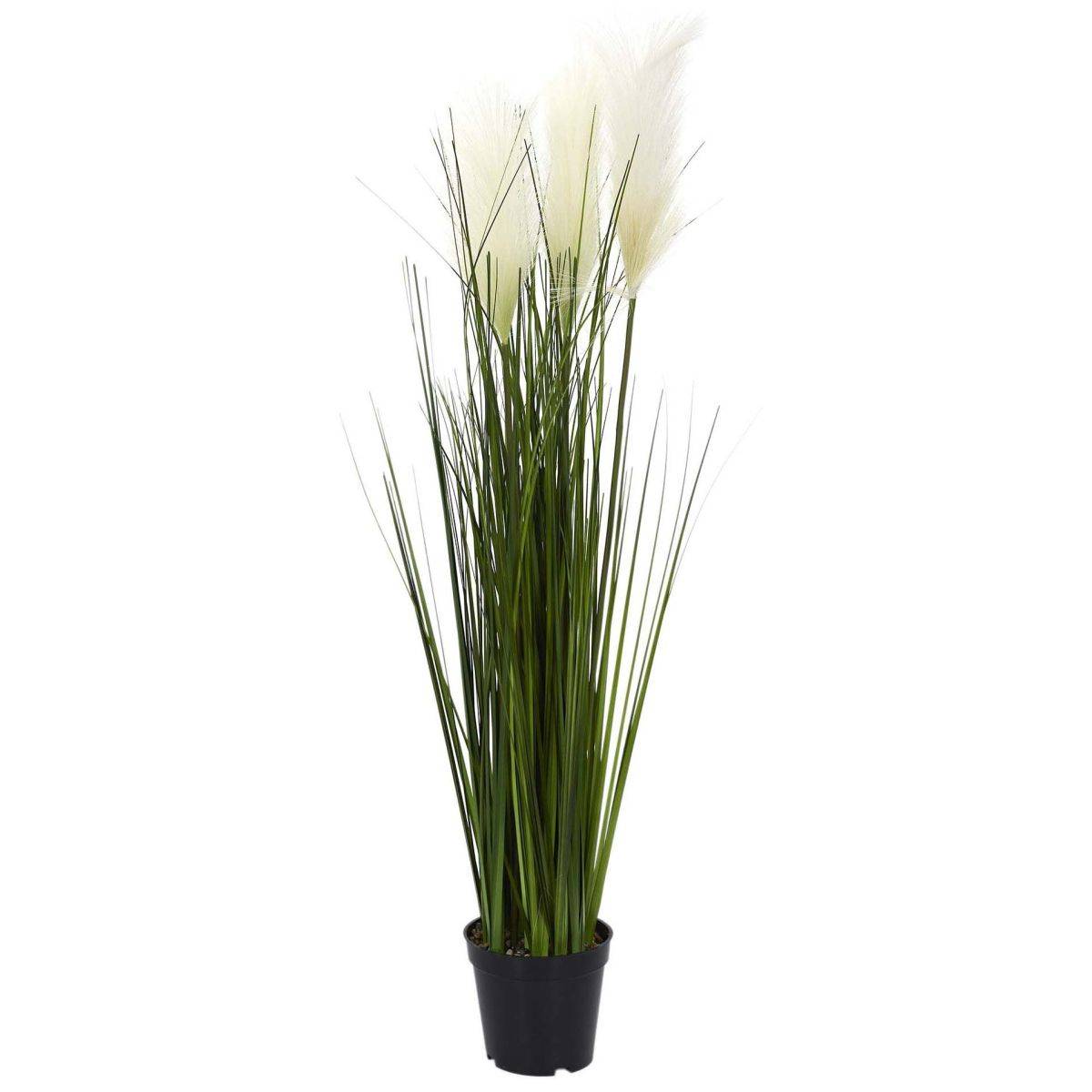 The Home Deco Factory - Herbe de la pampa artificielle en pot 80 cm - Image 1