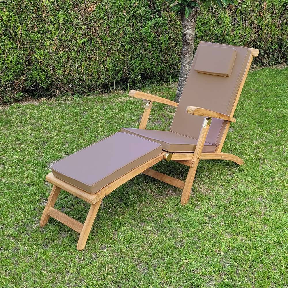 Matelas taupe pour chaise longue - TECK'Attitude - Image 2