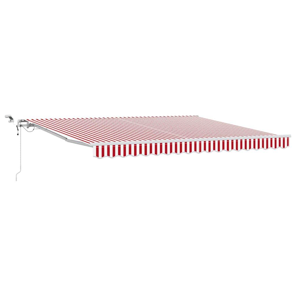 Vidaxl - Auvent rétractable Rouge et Blanc 400 × 350 cm Polyester vidaXL 3330754 - Image 2