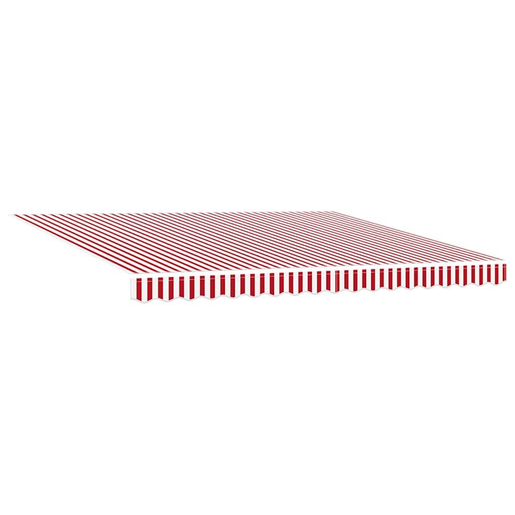 Vidaxl - Auvent rétractable Rouge et Blanc 400 × 350 cm Polyester vidaXL 3330754 - Image 6