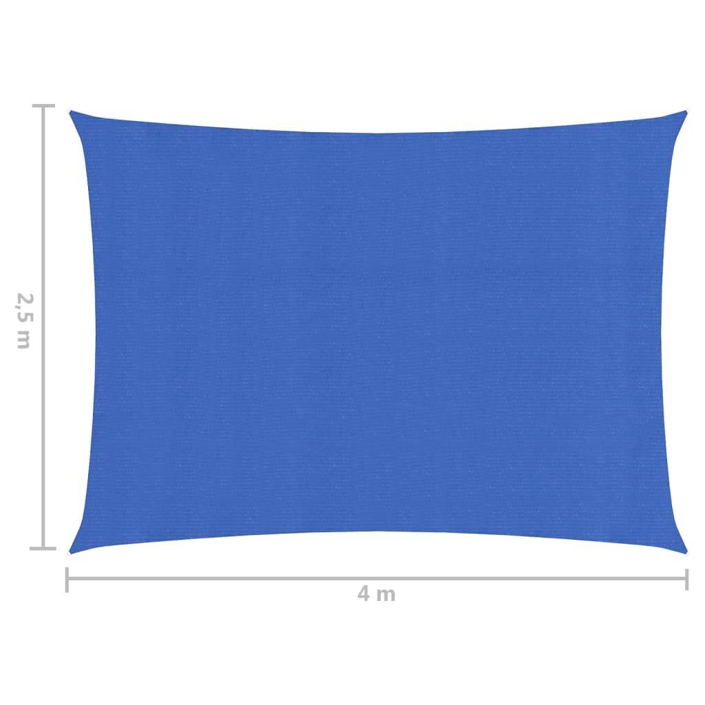 Helloshop26 - Voile toile d'ombrage parasol 160 g/m² PEHD 2,5 x 4 m bleu - Image 5