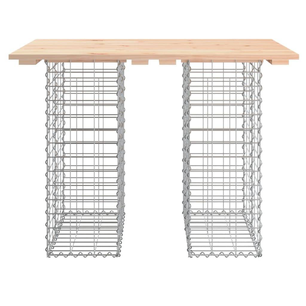 Maison Chic - Banc de jardin - Banc d'extérieur - Banquette design de gabion 100x70x72 cm bois massif de pin-JU13951 - Image 3