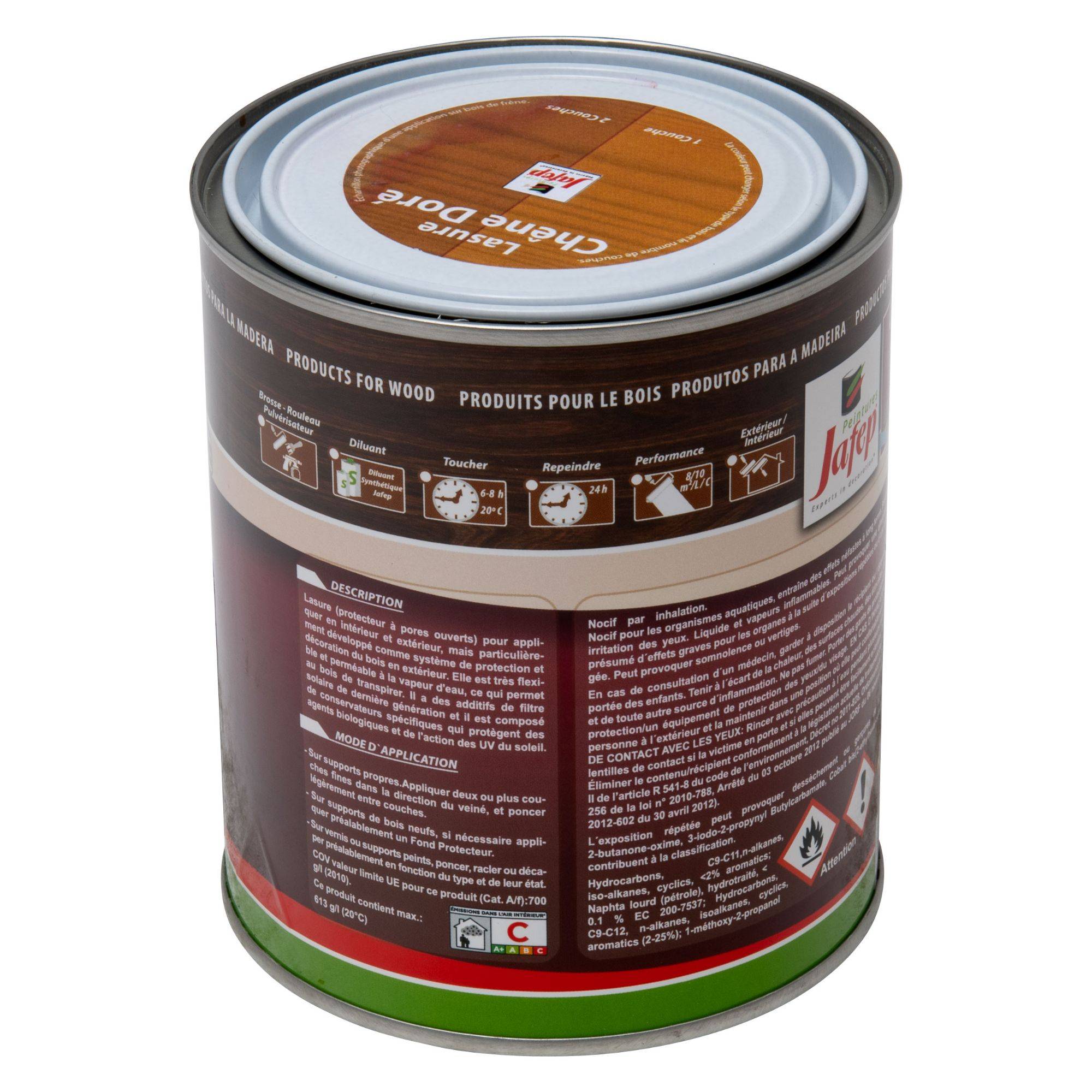 Lasure chêne Jafep - 750 ml - Image 2