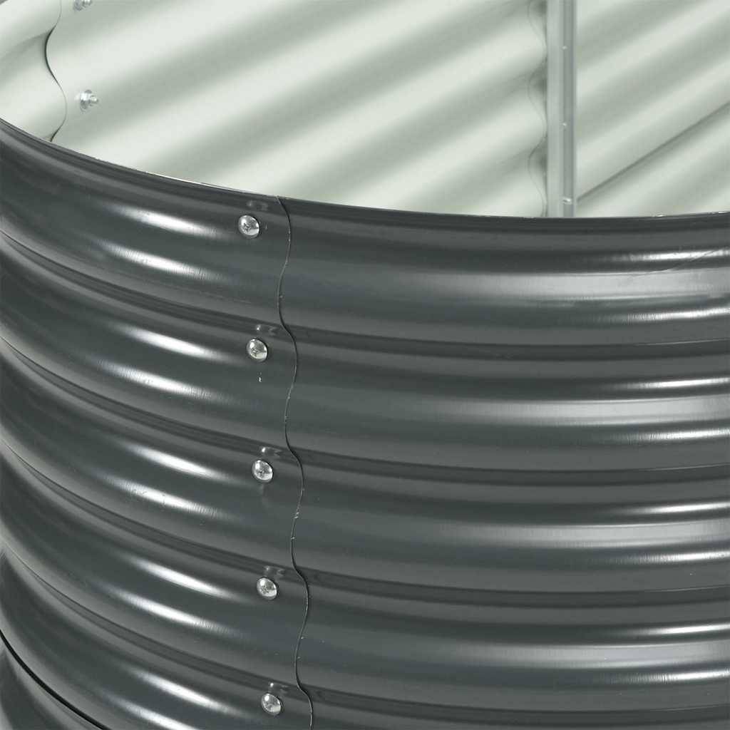 Vidaxl - Lit surélevé de jardin 240x80x81 cm Acier galvanisé Gris vidaXL 45523 - Image 9