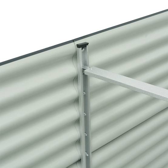 Vidaxl - Lit surélevé de jardin 240x80x81 cm Acier galvanisé Gris vidaXL 45523 - Image 7