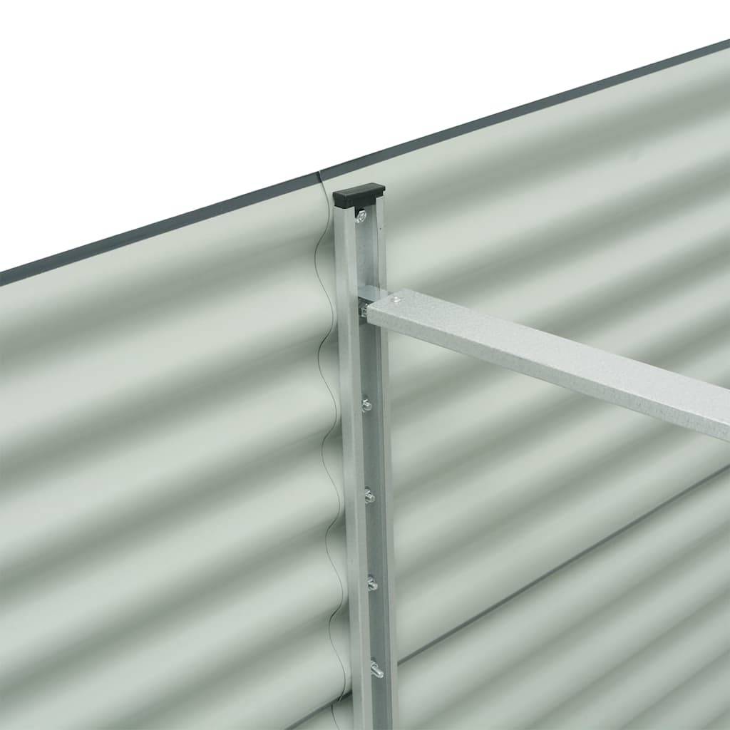 Vidaxl - Lit surélevé de jardin 240x80x81 cm Acier galvanisé Gris vidaXL 45523 - Image 7