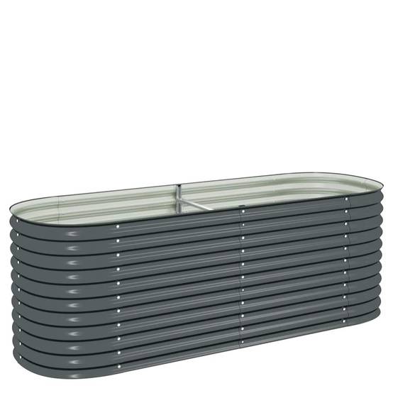 Vidaxl - Lit surélevé de jardin 240x80x81 cm Acier galvanisé Gris vidaXL 45523 - Image 2