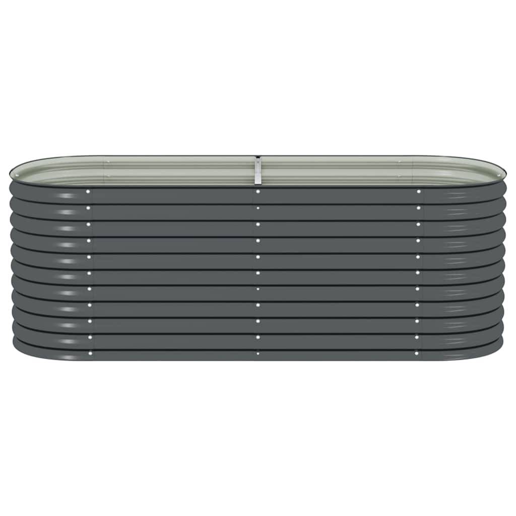 Vidaxl - Lit surélevé de jardin 240x80x81 cm Acier galvanisé Gris vidaXL 45523 - Image 5