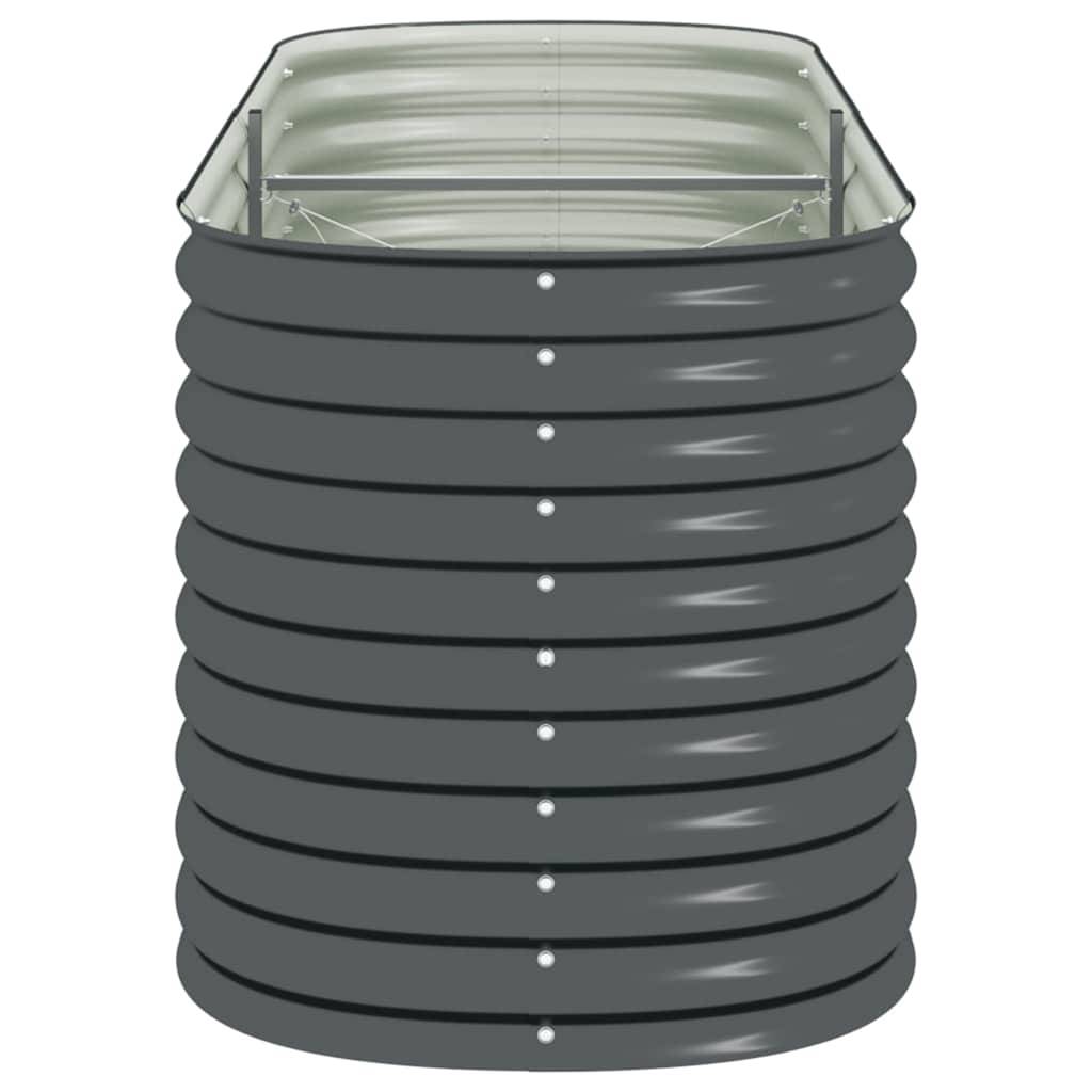 Vidaxl - Lit surélevé de jardin 240x80x81 cm Acier galvanisé Gris vidaXL 45523 - Image 6