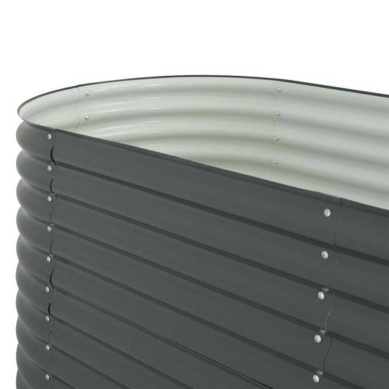 Vidaxl - Lit surélevé de jardin 240x80x81 cm Acier galvanisé Gris vidaXL 45523 - Image 8