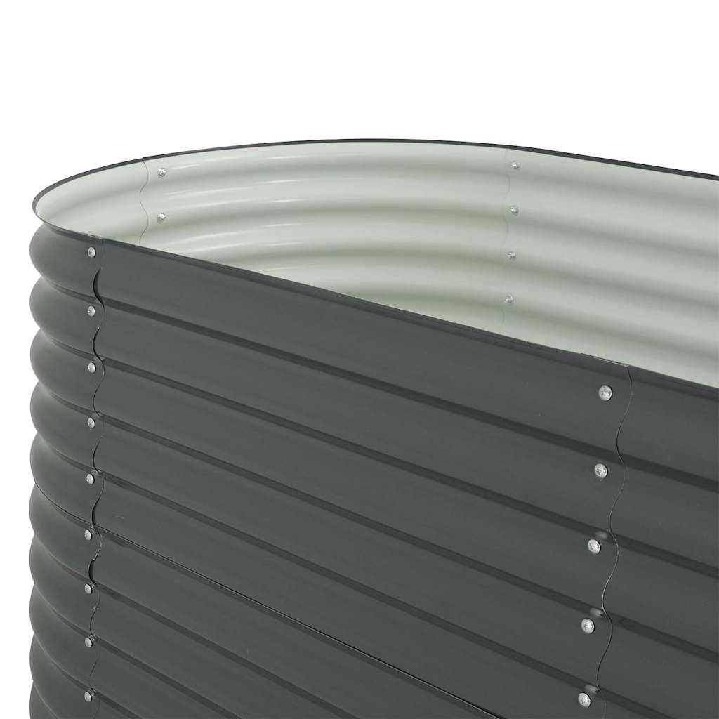 Vidaxl - Lit surélevé de jardin 240x80x81 cm Acier galvanisé Gris vidaXL 45523 - Image 8