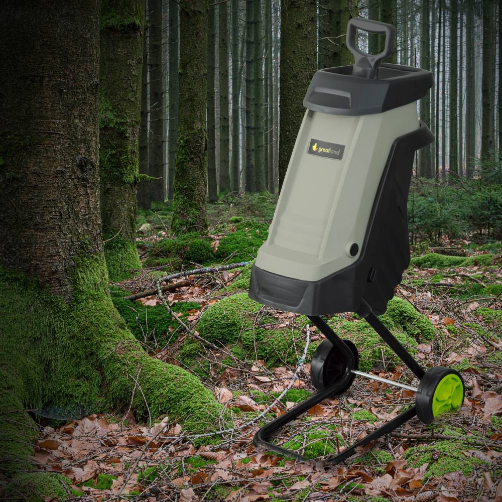 Greatland - Broyeur de végétaux électrique 2400W - Sac 40 litres - Avec roues - Image 5
