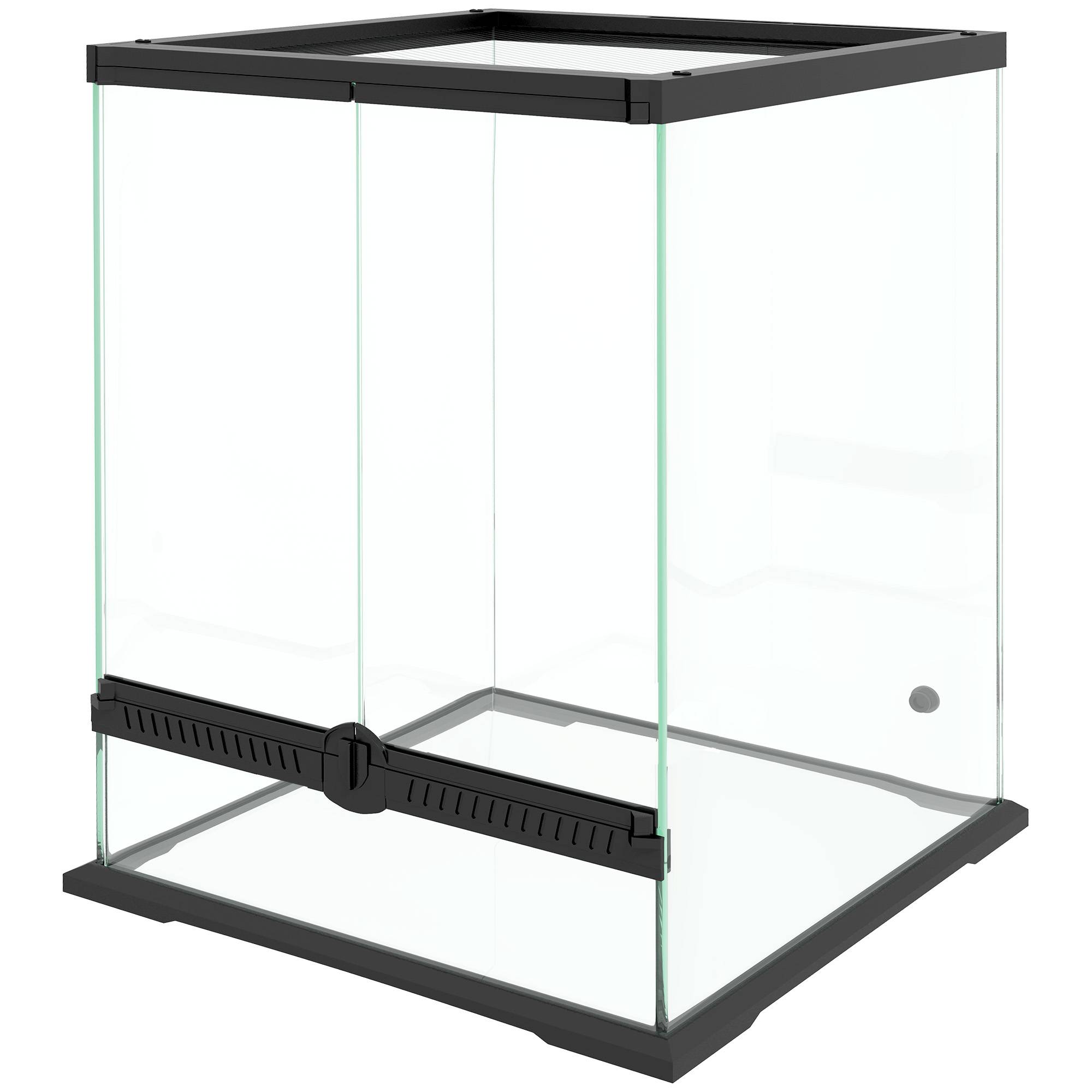 Terrarium en verre noir 45 x 45 x 60 cm - PANGIVO - Image 2