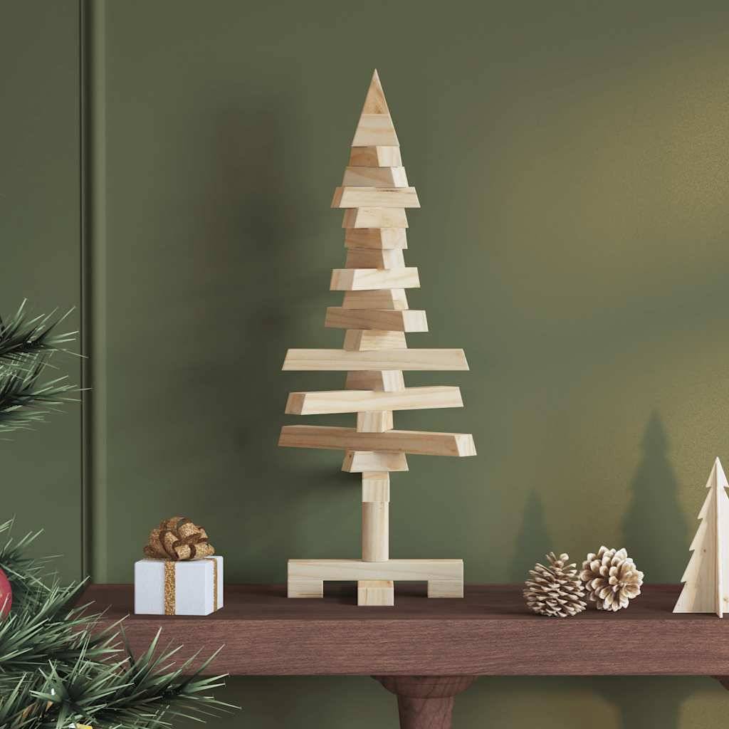 Maison Chic - Sapin de Noël | Arbre de Noël en bois pour décoration 60 cm bois massif de pin Maison Chic - Image 2