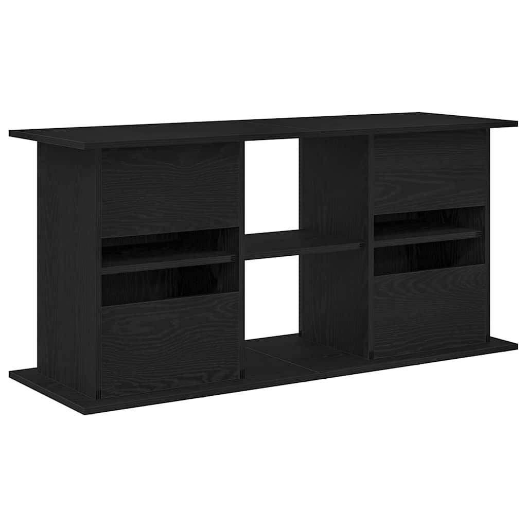 Support pour aquarium Chêne Noir avec Rangement Asymétrique 121x41x58 cm - ComfortXL Outdoor Living - Image 7
