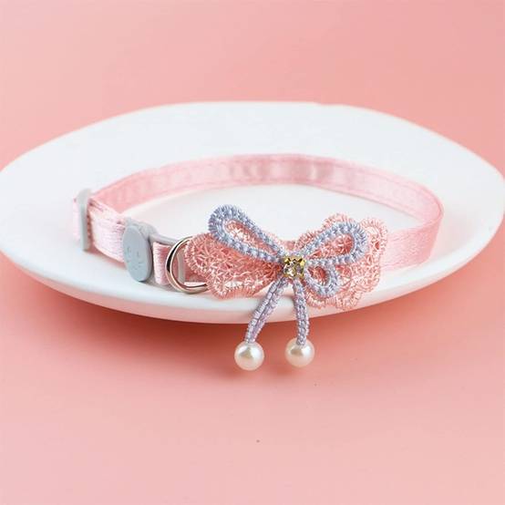 IntiMeg - Collier pour chat en dentelle avec papillon - IntiMeg - Image 4