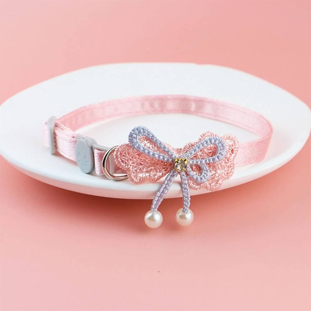 IntiMeg - Collier pour chat en dentelle avec papillon - IntiMeg - Image 4