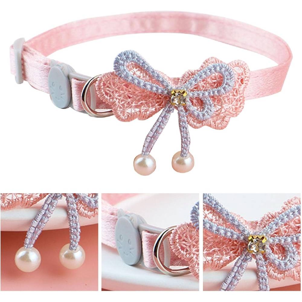IntiMeg - Collier pour chat en dentelle avec papillon - IntiMeg - Image 5