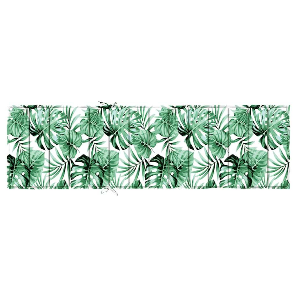 Coussin Bain de soleil | Coussin de transat Motif feuille 200 x 70 x 3 cm Tissu Oxford Maison Chic - Image 5