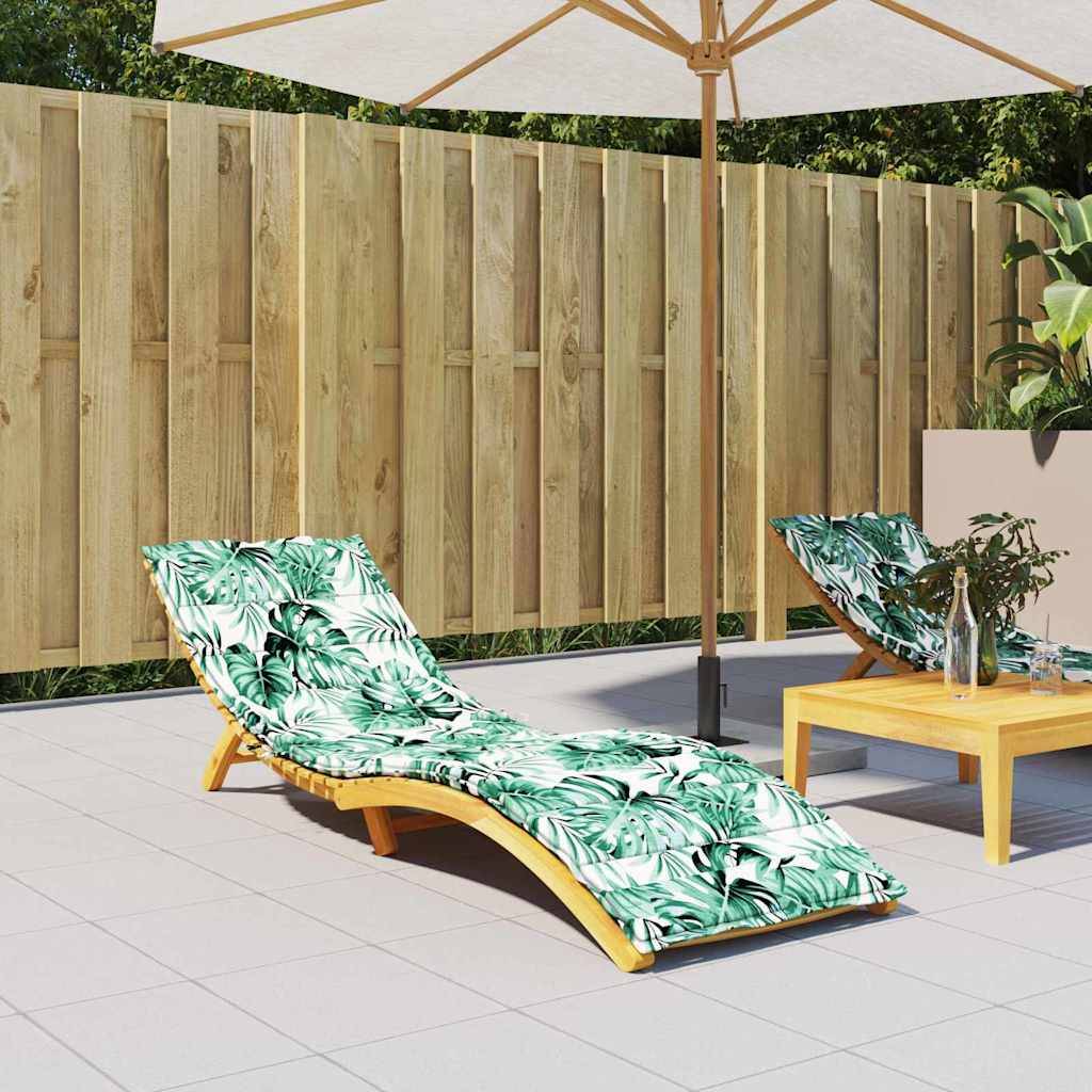 Coussin Bain de soleil | Coussin de transat Motif feuille 200 x 70 x 3 cm Tissu Oxford Maison Chic - Image 2