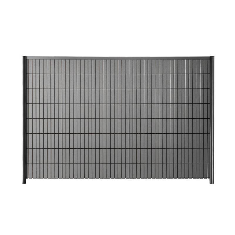 Kit complet grillage rigide occulté composite L 20m H 1m63 gris à sceller - Easy Clôture - Image 2