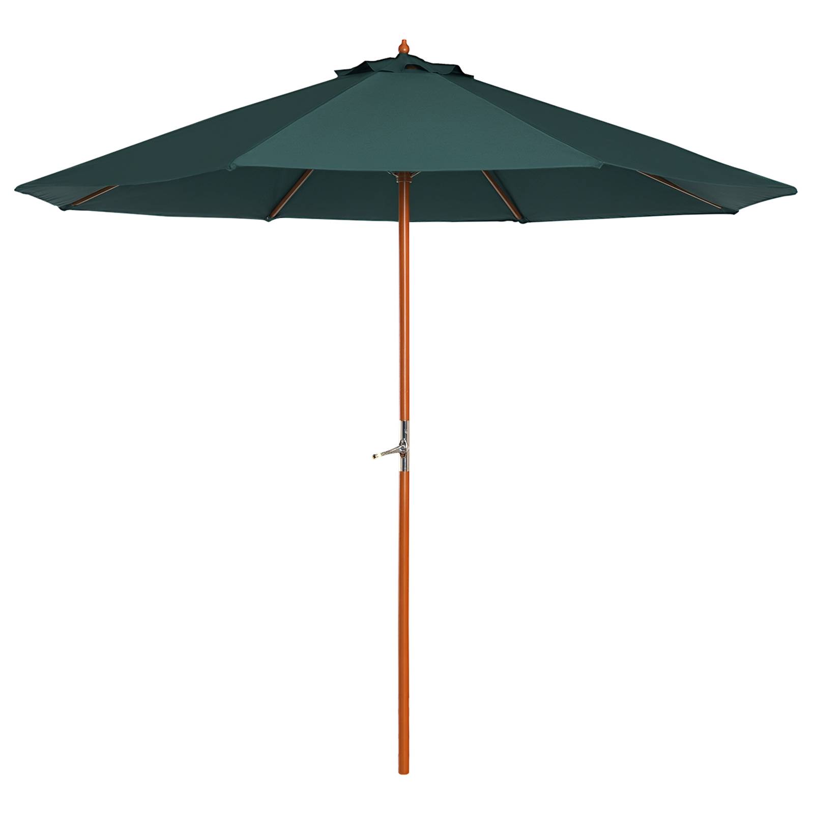 ComfortXL - Parasol droit en bois pour jardin et terrasse protection UV 270x270cm vert foncé - ComfortXL Outdoor Living - Image 1