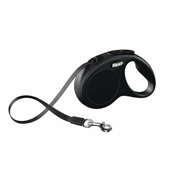 Flexi - Laisse sangle 5 mètres S noir laisse pour chien Max 15 KG - Image 1